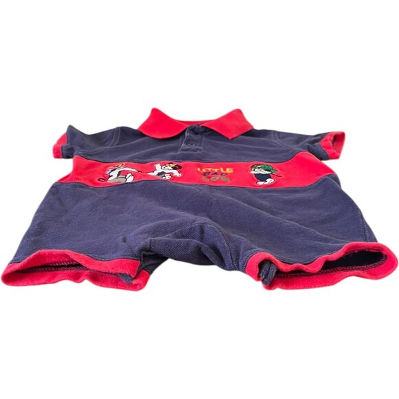 Vintage Little Big Dogs Romper Boys Toddler 12-18m "Bad Dog" Embroidered 90s - Picture 3 of 9